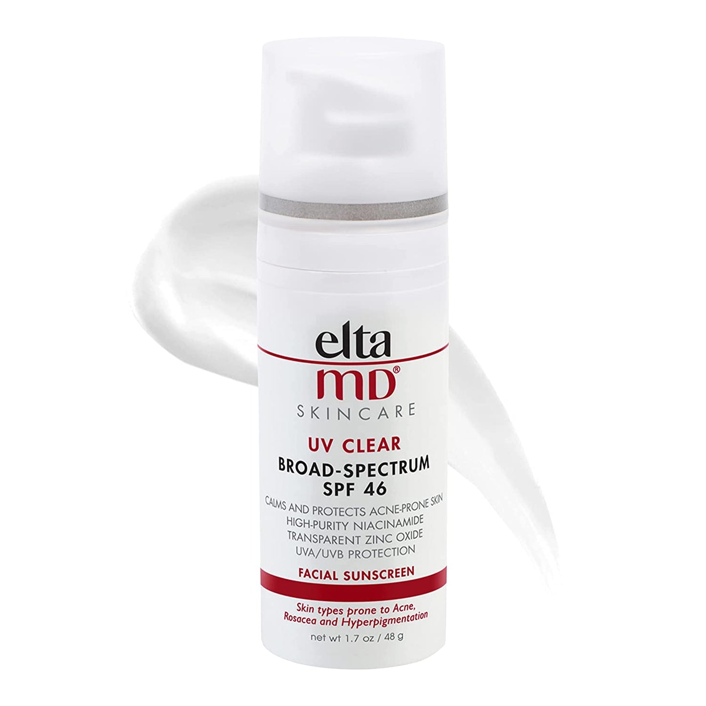 EltaMD UV Clear SPF 46 Face Sunscreen 1.7 oz Pump